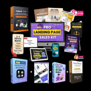 500+ Premium Landing Page Templates Kit